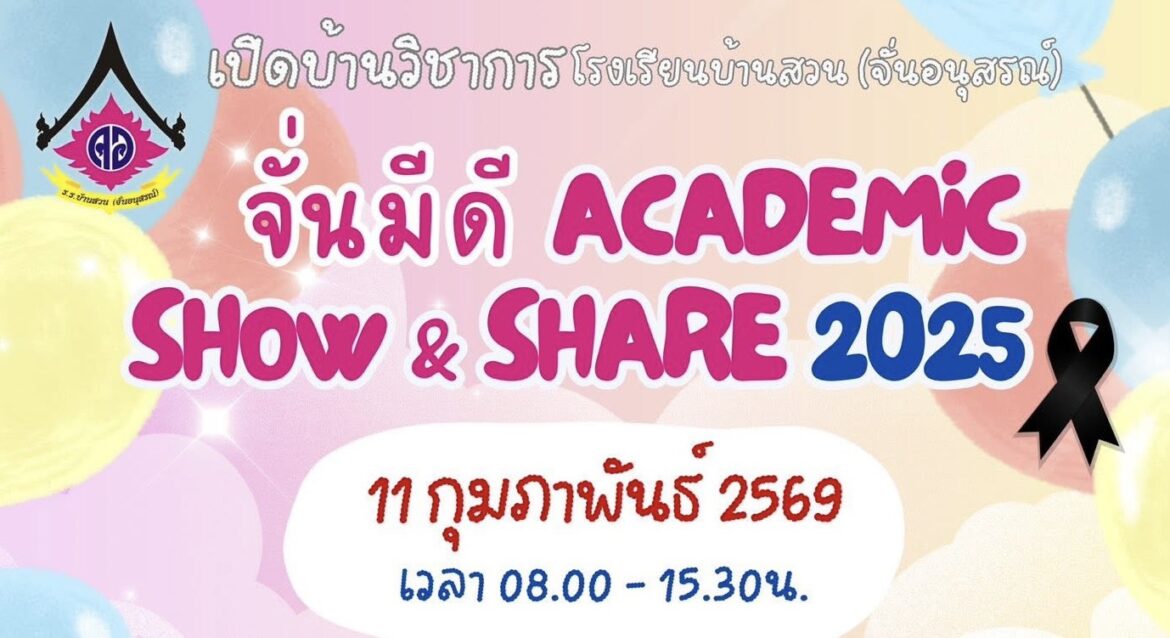 จั่นมีดี Academic Show & Share 2025